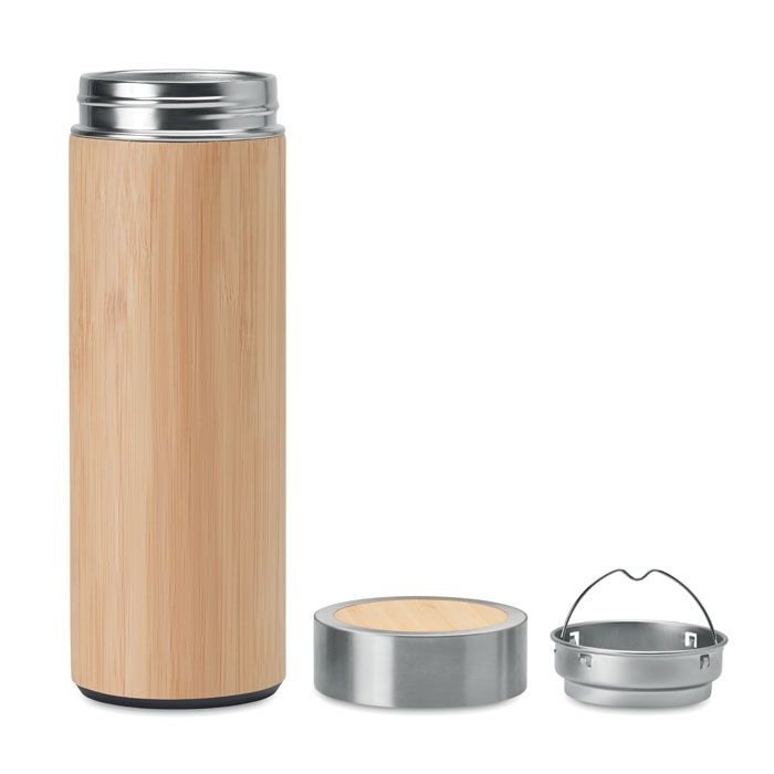 MO9421-40Batumi Doppelwandige Trinkflasche_ holz