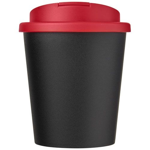 PF210699-7Americano® Espresso 250 ml Isolierbecher mit auslaufsicherem Schraubverschluss_ schwarz_rot