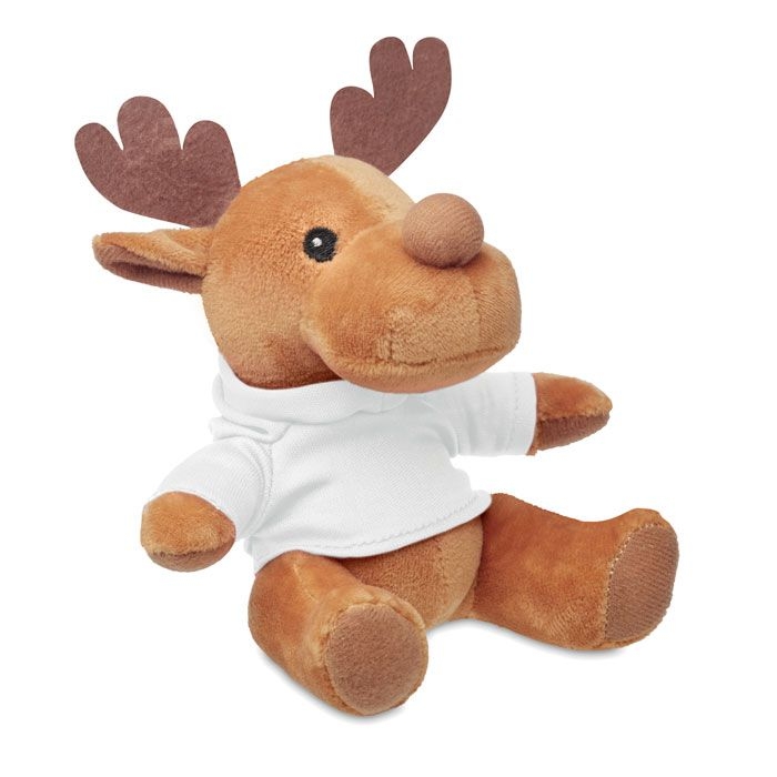 CX1469-06Rudolph Pluesch-Rentier mit Hoody_ weiss