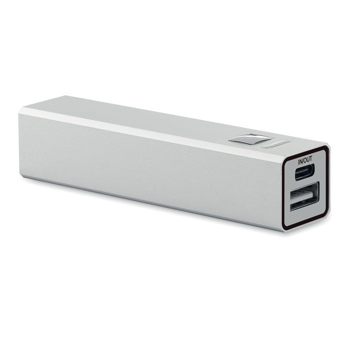MO2374-16Poweraluc 2600 mAh Powerbank_ mattsilber
