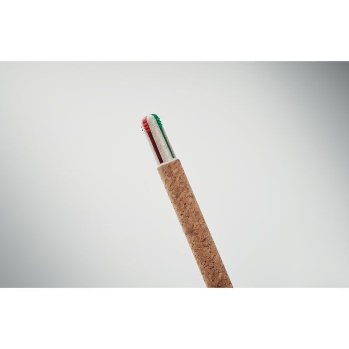 MO2421-13Arbocho 4-Farb-Kugelschreiber Kork_ beige