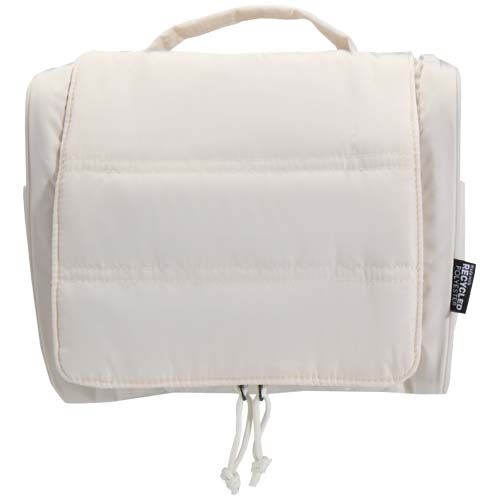 PF130117-1Puffer GRS recycelte aufhaengbare Kulturtasche 8L_ sandstone