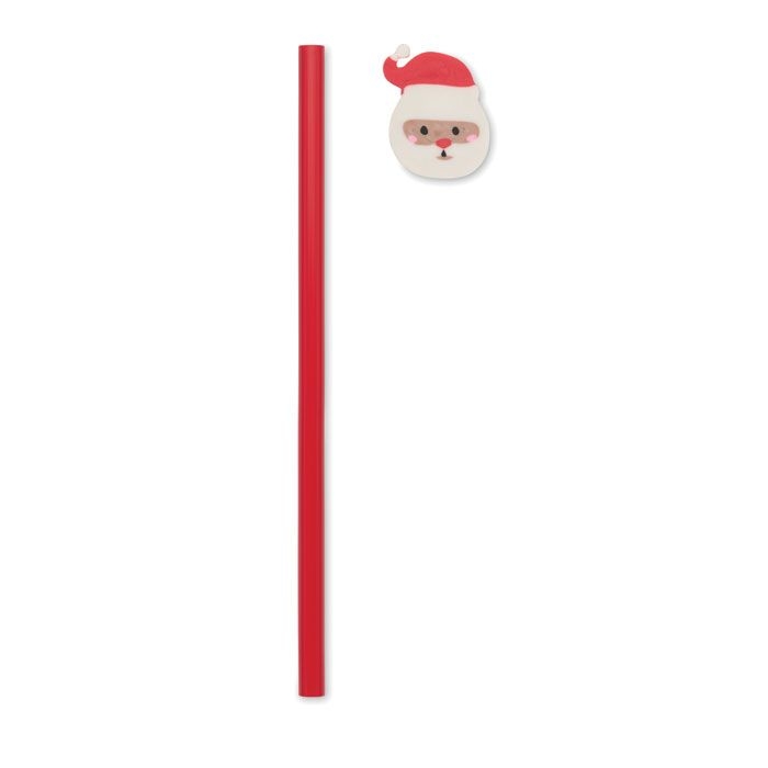 CX1584-05Claus Holzbleistift mit Radiergummi_ rot