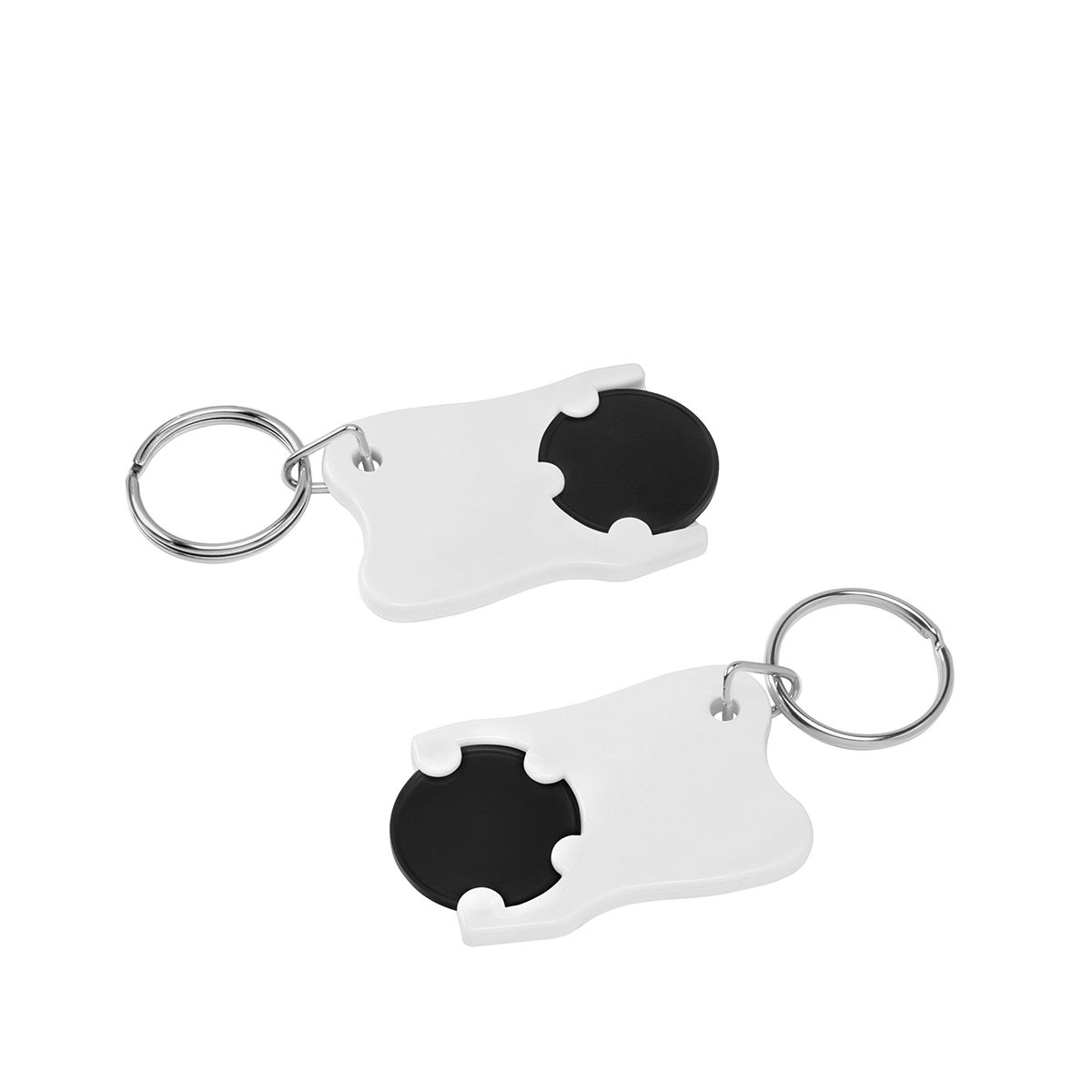 HE8287R-6-0Chiphalter mit 1€-Chip _Zahn_ schwarz_ weiss