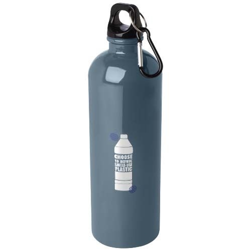 PF100861-9Oregon 750 ml RCS-zertifizierte_ einwandige Trinkflasche aus Edelstahl mit Karabinerhaken_ hale blau