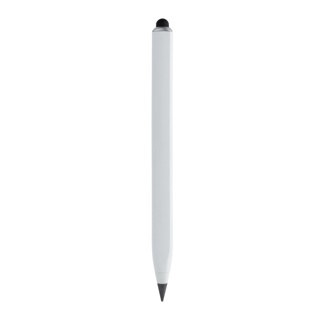 XDP221_01-3Eon Infinity Multitasking Stift aus RCS recycelt. Aluminium_ weiss