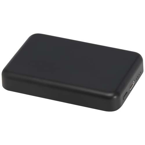 PF124441-2Acrab 15 W 5.000 mAh magnetische kabellose Powerbank mit 20 W PD aus recyceltem Kunststoff_ schwarz