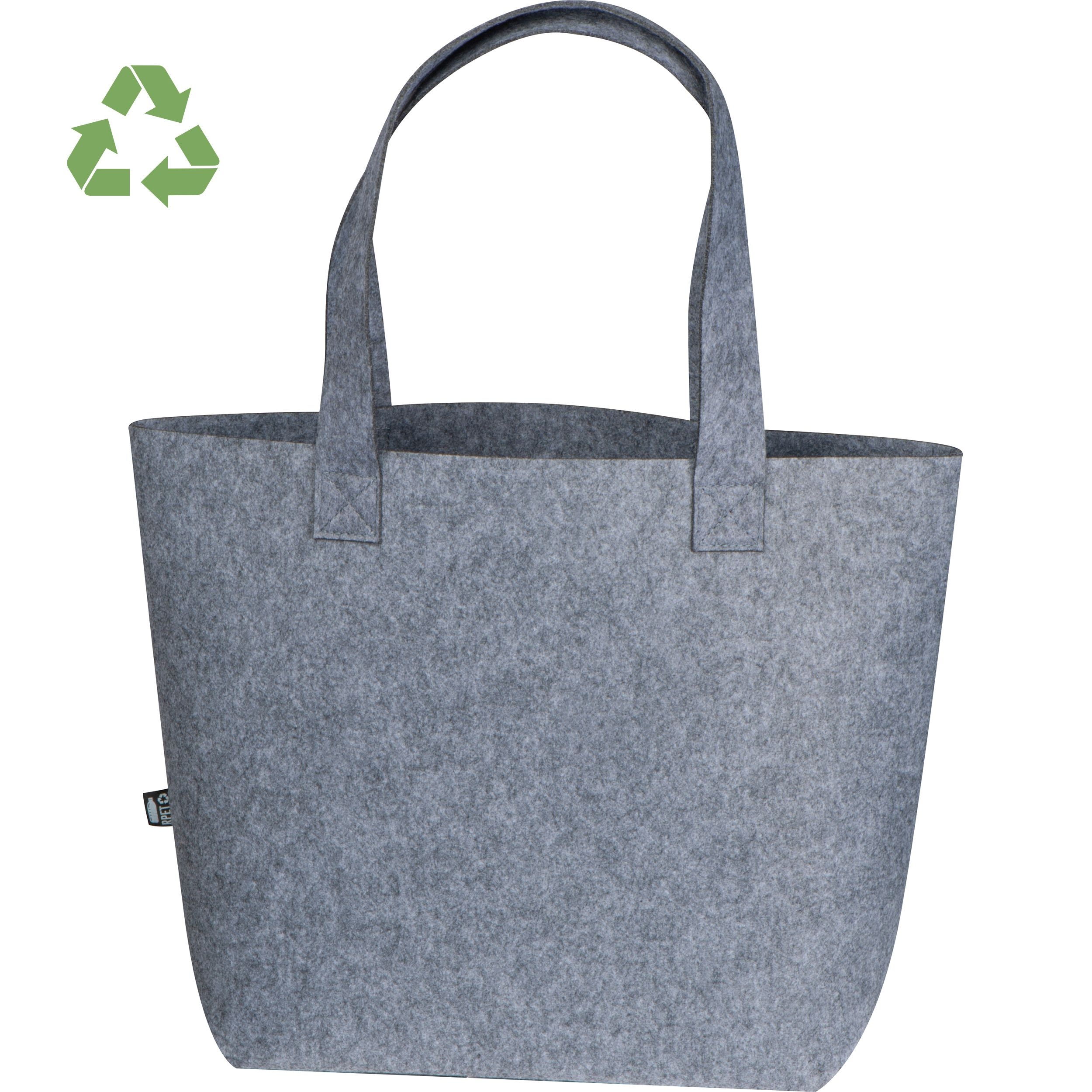 MA63725-07Shopper aus RPET Filz DONATELLA_ silbergrau