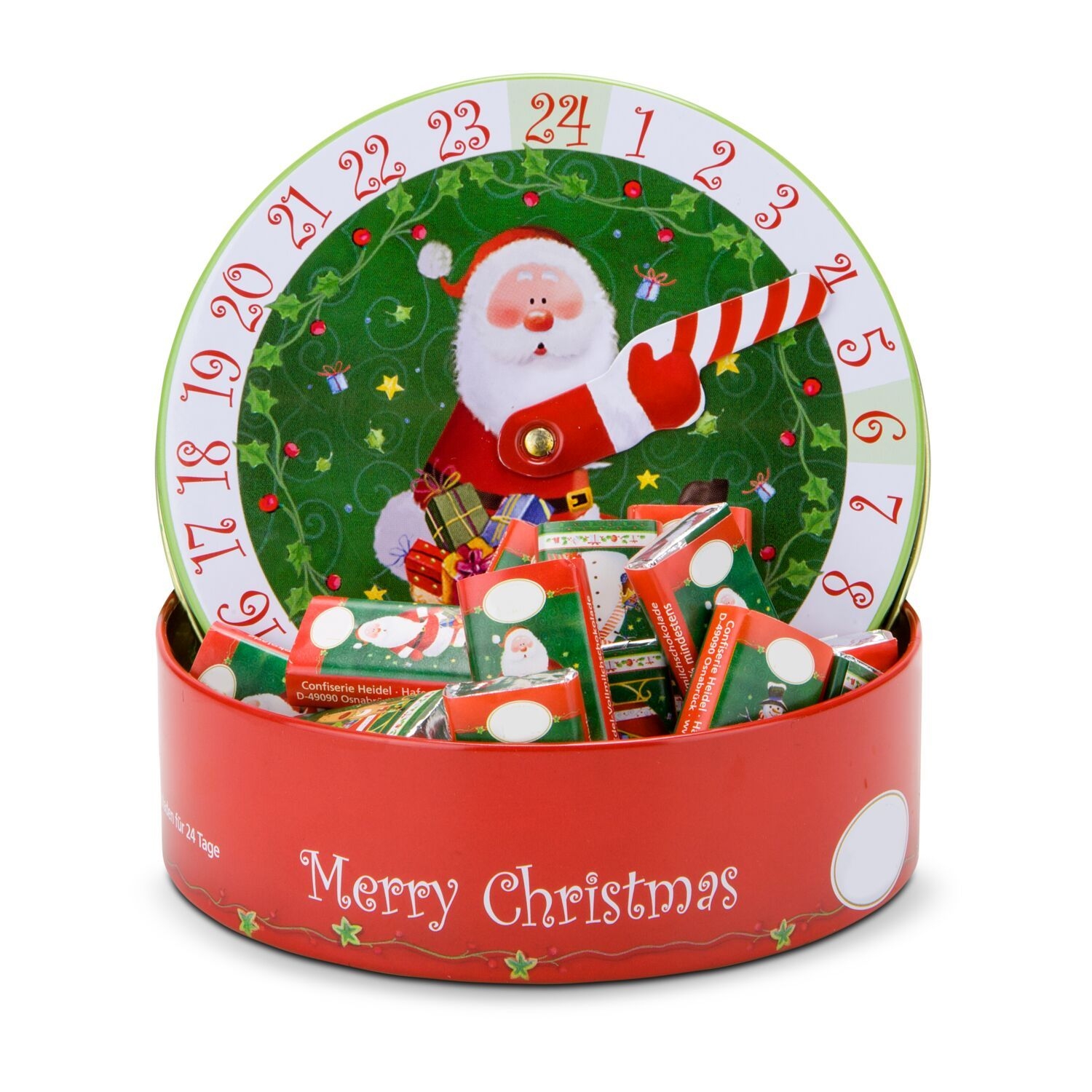 RP2070Runder Schokoladen Adventskalender