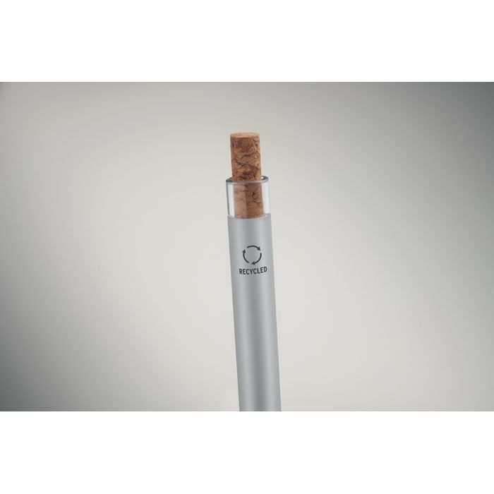 MO2652-16Bergamo _ Druckkugelschreiber recy. Alu_ mattsilber