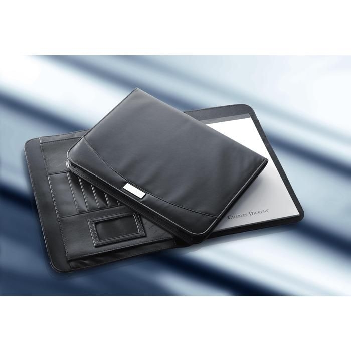 GI8603-01Charles Dickens® Dokumentenmappe aus Kunstleder Giada_ schwarz