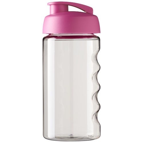 PF210050-9H2O Active® Bop 500 ml Sportflasche mit Klappdeckel_ transparent_rosa