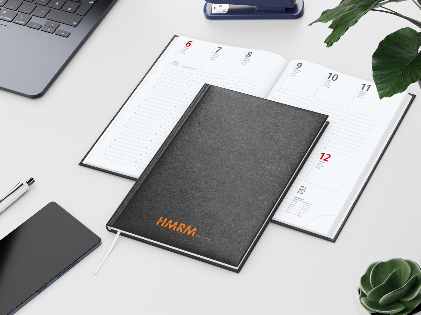 GE0068-SCWochenkalender Prestige_ schwarz