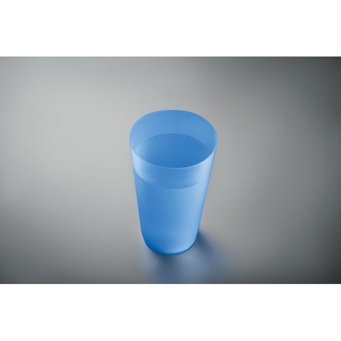 MO9907-23Festa Large Wiederverwendbarer Becher_ transparent blau