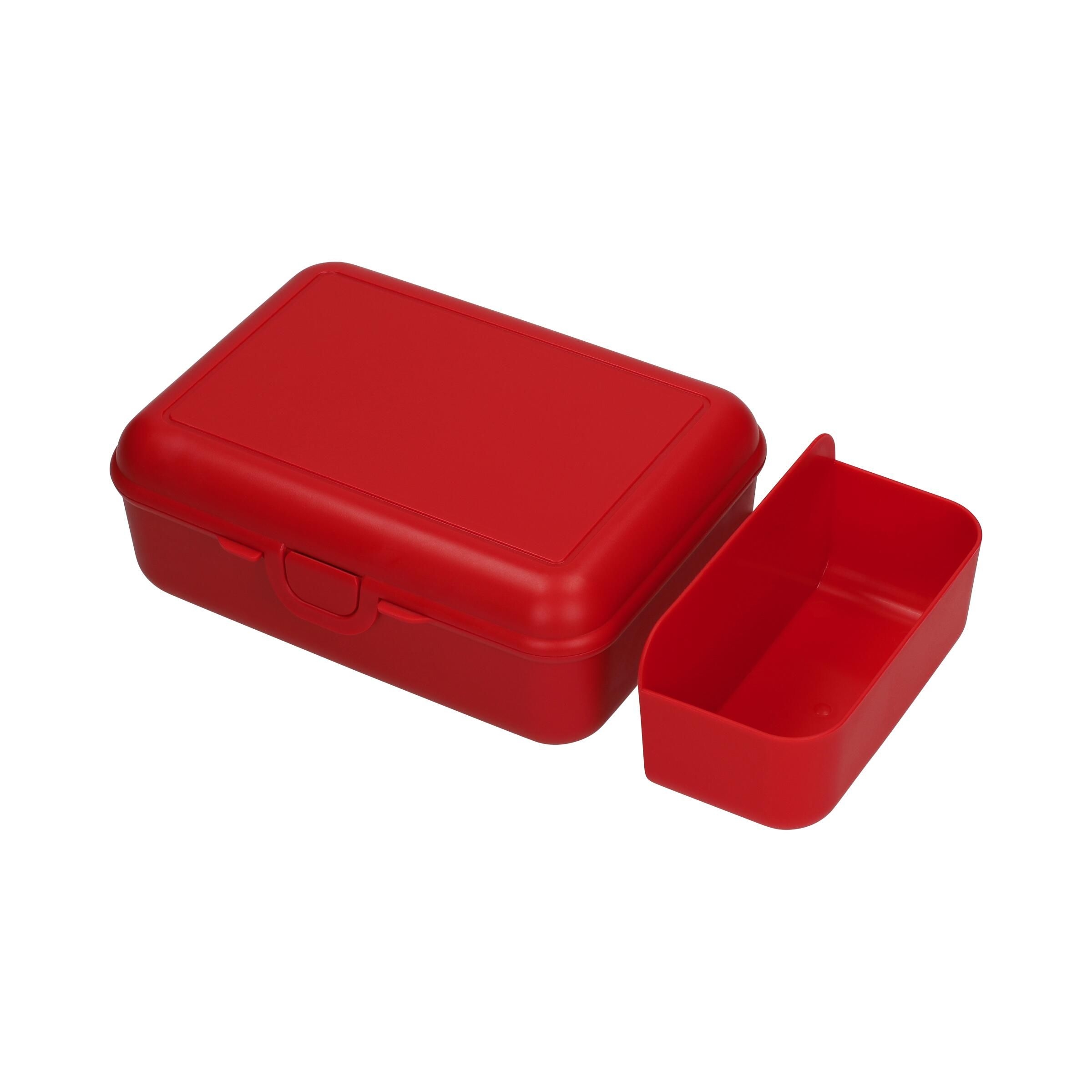 EL05297-3Vorratsdose _School-Box_ deluxe_ mit Trennschale_ standard-rot