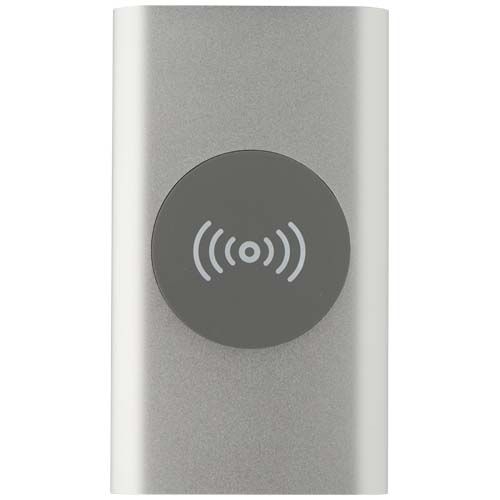 PF124384-3Juice 4000 mAh Typ-C kabellose Powerbank aus recyceltem Aluminium _ silber