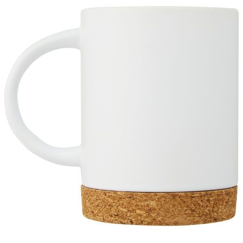 PF100901-1Neiva 425 ml Keramiktasse mit Korkboden_ weiss