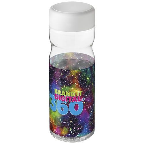 PF210438-9H2O Active® Base Tritan™ 650-ml-Sportflasche mit Drehdeckel_ transparent klar_weiss