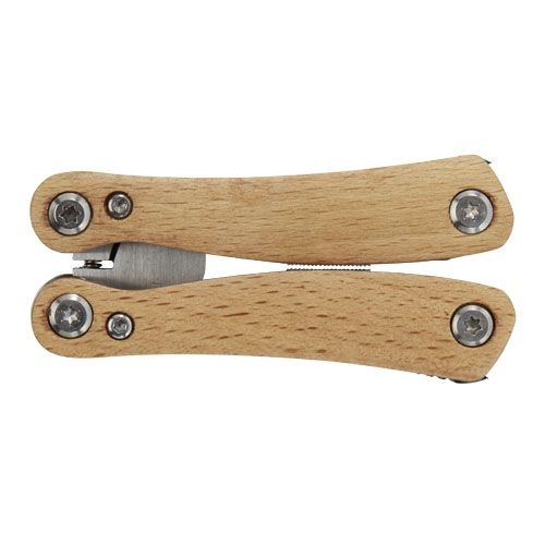 PF104508-1Anderson Mittelgrosses Multitool aus Holz mit 12 Funktionen_ natur