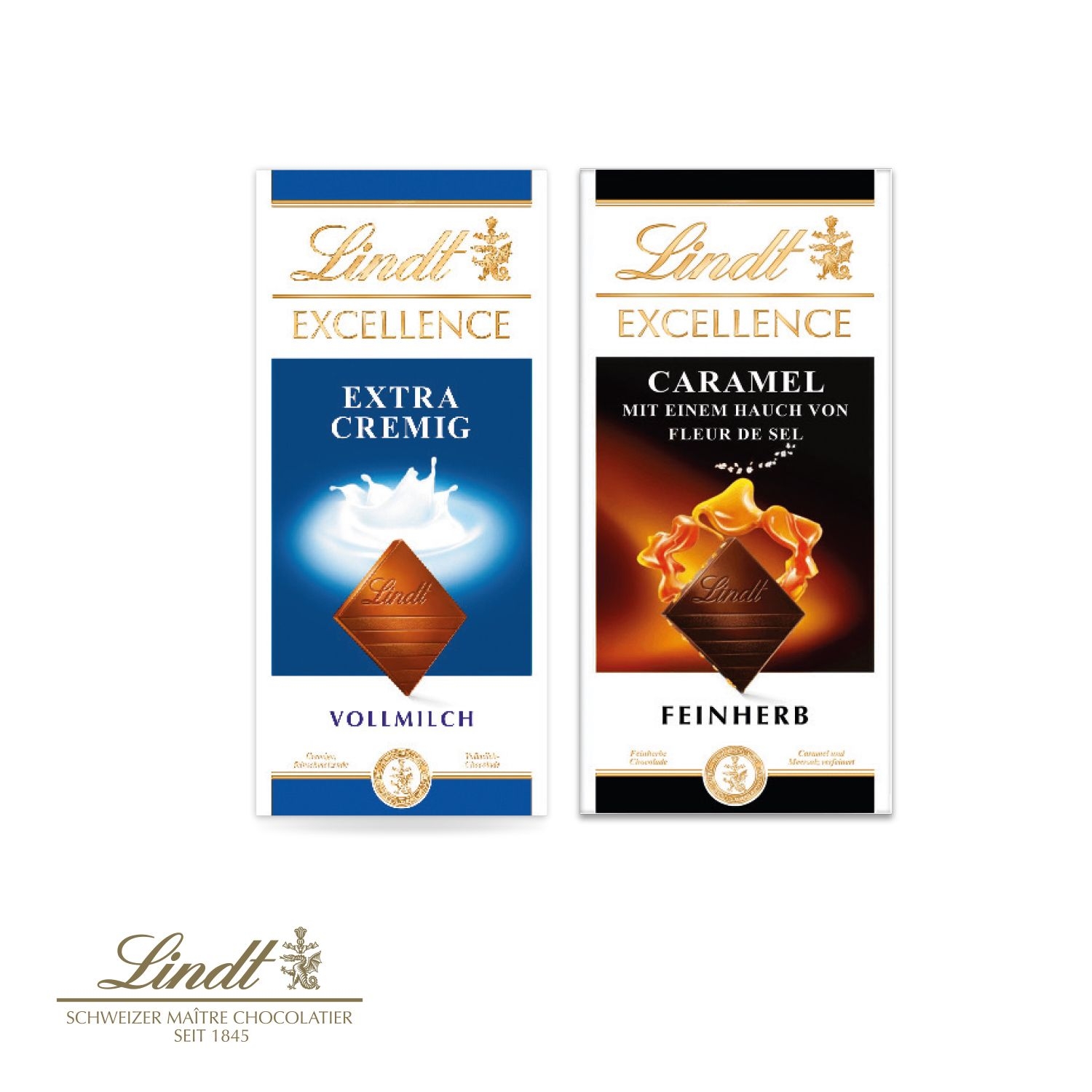 CD91274-01Grusskarte mit Schokoladentafel von Lindt Excellence_ Lindt Schokoladentafel_ Vollmilch