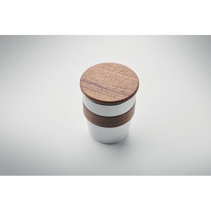 MO2322-06Walnut Einwandiger Becher 350 ml_ weiss