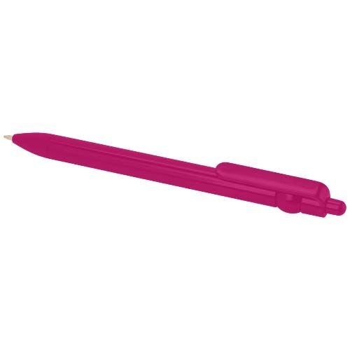 PF107964-5Fidget Kugelschreiber aus recyceltem Kunststoff _schwarze Mine_ magenta