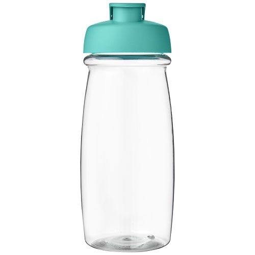 PF210054-21H2O Active® Pulse 600 ml Sportflasche mit Klappdeckel_ transparent_aquablau