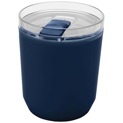 PF100852-4Hudson 180 ml doppelwandiger Becher aus recyceltem Kunststoff _ navy