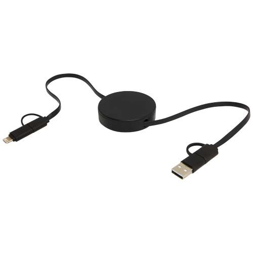 PF124430-2Citala 90 cm 5-in-1 Kabel aus recyceltem Kunststoff fuer Datenuebertragung und 40W Schnellladung_ schw