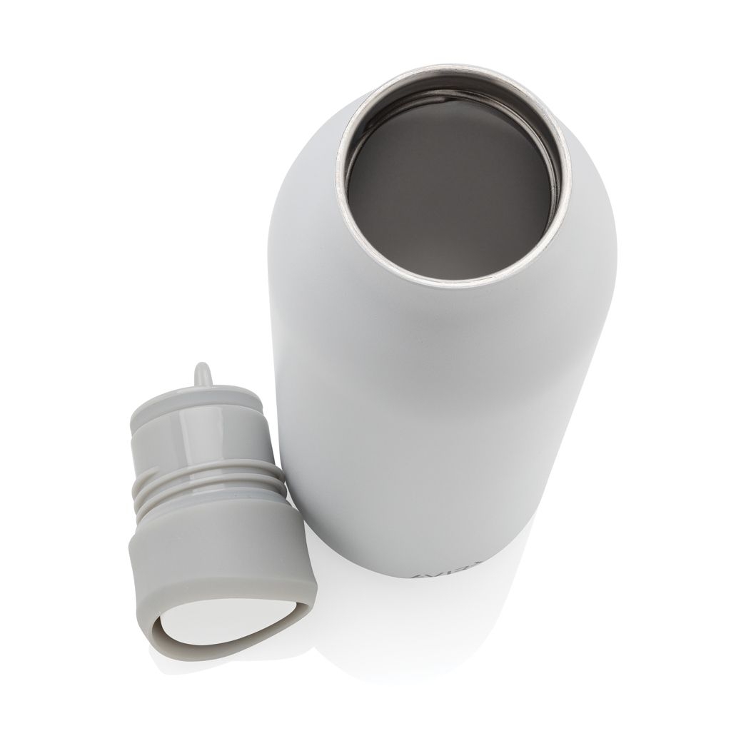 XDP438_09-03Avira Alok 360 Klick-Wasserflasche aus RCS rec. Stahl_ 600ml_ weiss