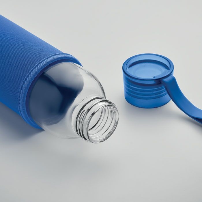 MO2089-37Ebor Flasche recyceltes Glas 500 ml_ koenigsblau