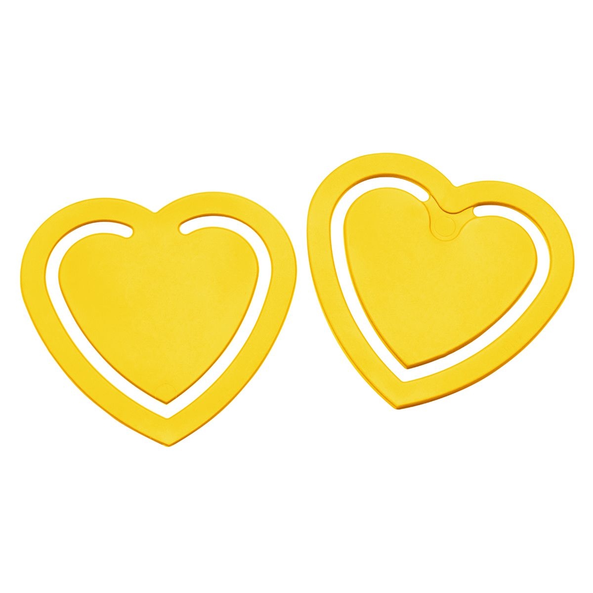 HE7102-4Zettelklammer _Herz_ gelb