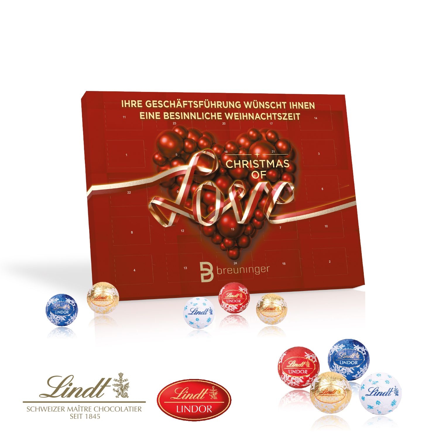 CD95322-01Tisch-Adventskalender Lindt _Gourmet Edition_ Motiv-Vorlage