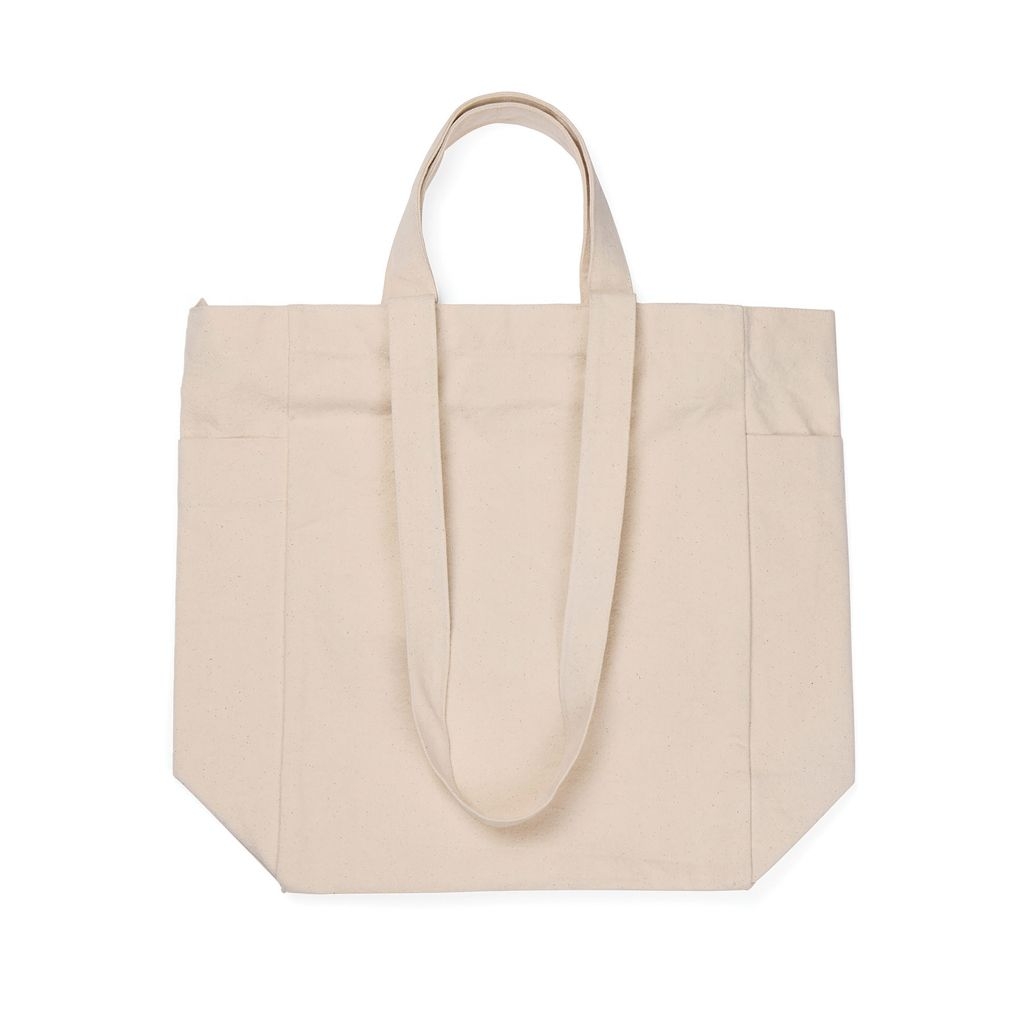 XDV76205-13VINGA Hilo AWARE™ Tasche mit Reissverschluss aus rec. Canvas_ off white
