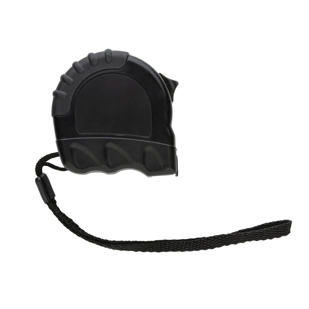 XDP112.10-13m_16mm Massband aus RCS recyceltem Kunststoff_ schwarz