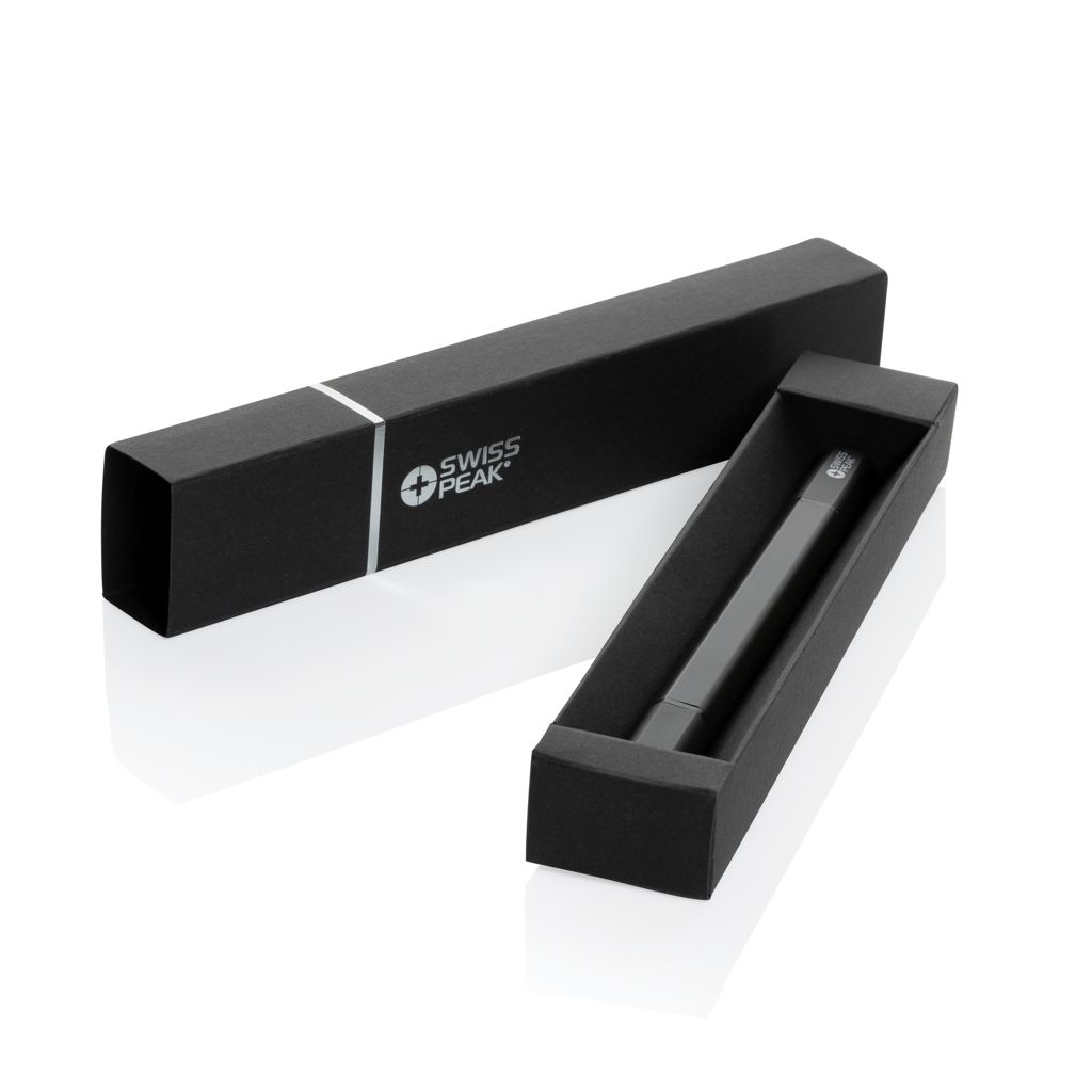 XDP611.25-1Swiss Peak Storm Dual-Tip-Pen aus RCS recyceltem Aluminum_ schwarz