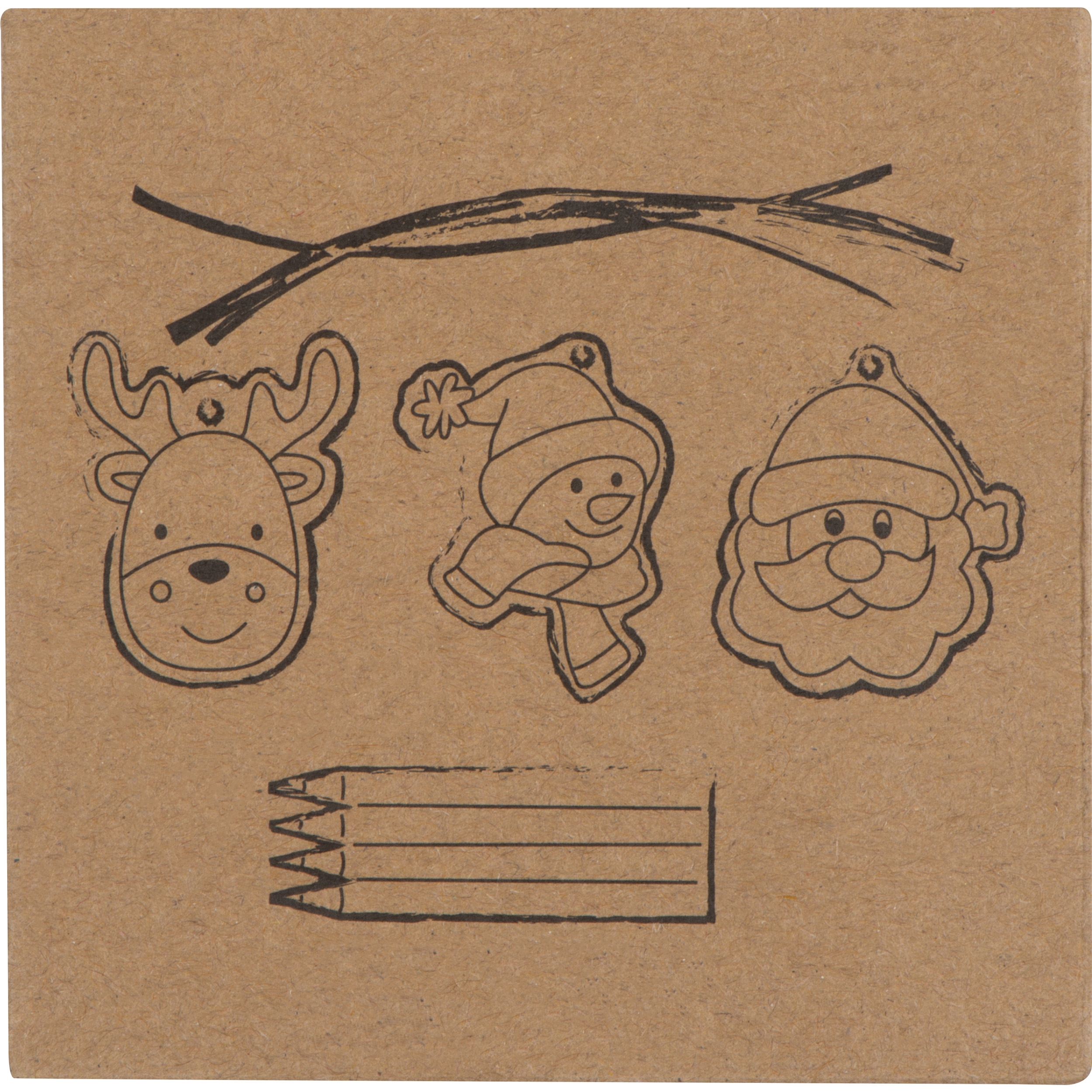 MA93170-13Ausmalbare Christbaumanhaenger PABLO_ beige