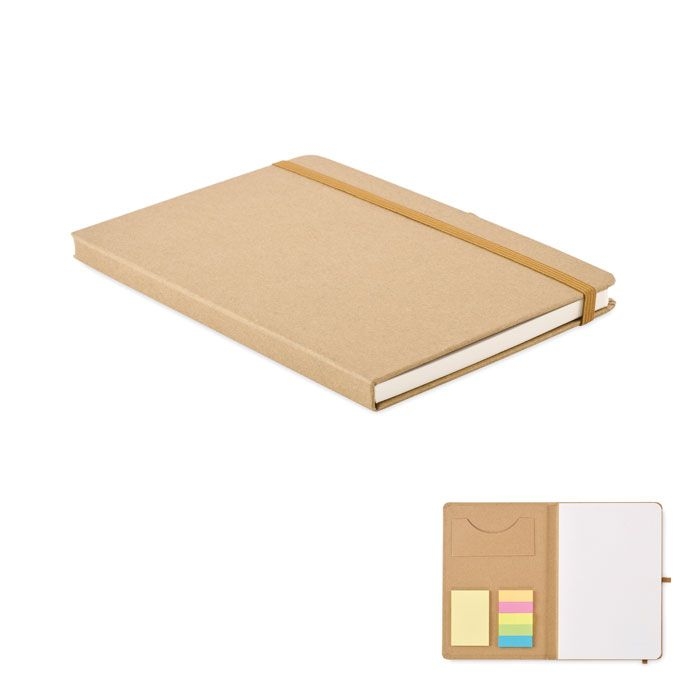 MO2554-13Sticknote DIN A5-Notizbuch-Set_ beige
