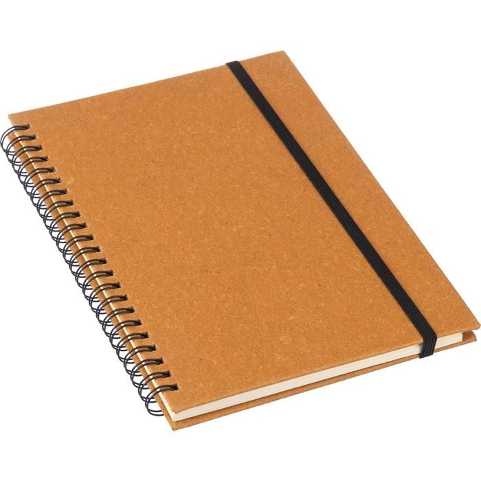 GI1103675-11Notizbuch aus recyceltem Leder A5 Egon_ brown