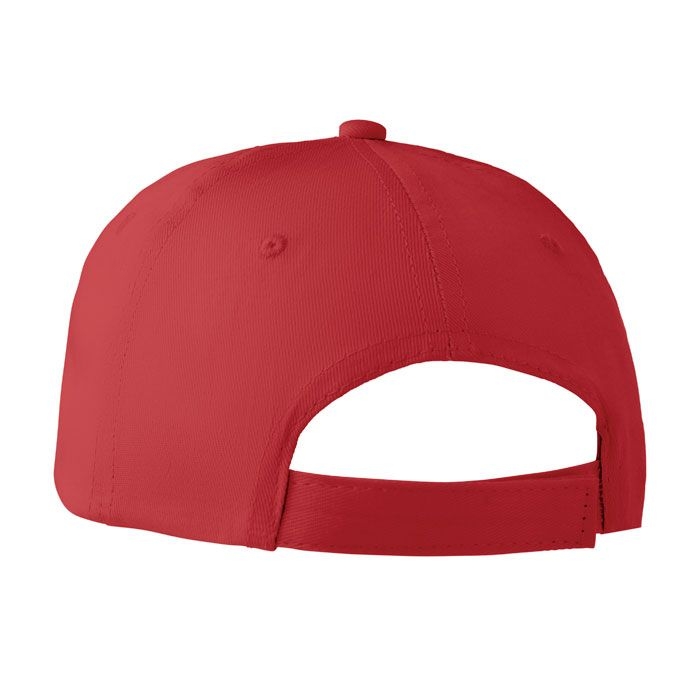 MO8834-05Basie Apollo Baseball cap 6 panels 160g_m²_ rot