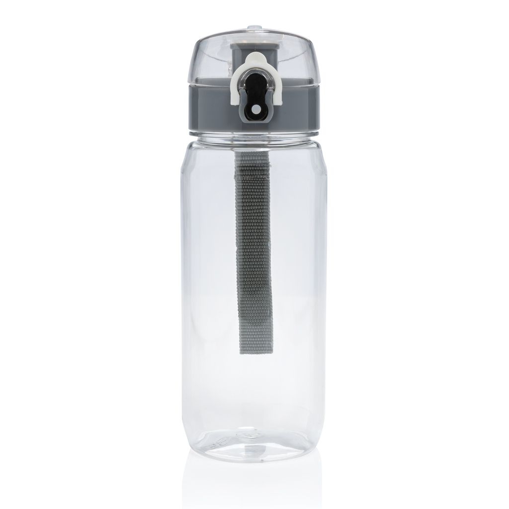 XDP437.00-0Yide RCS  rPET verschliessbare Wasserflasche 600ml_ transparent