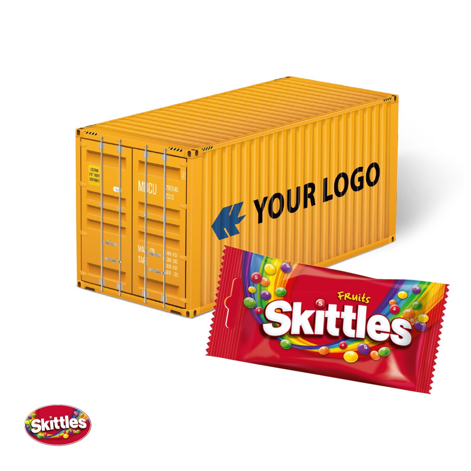 CD91688-023D Praesent _Container_ mit Skittles®_ Skittles Crazy Sours