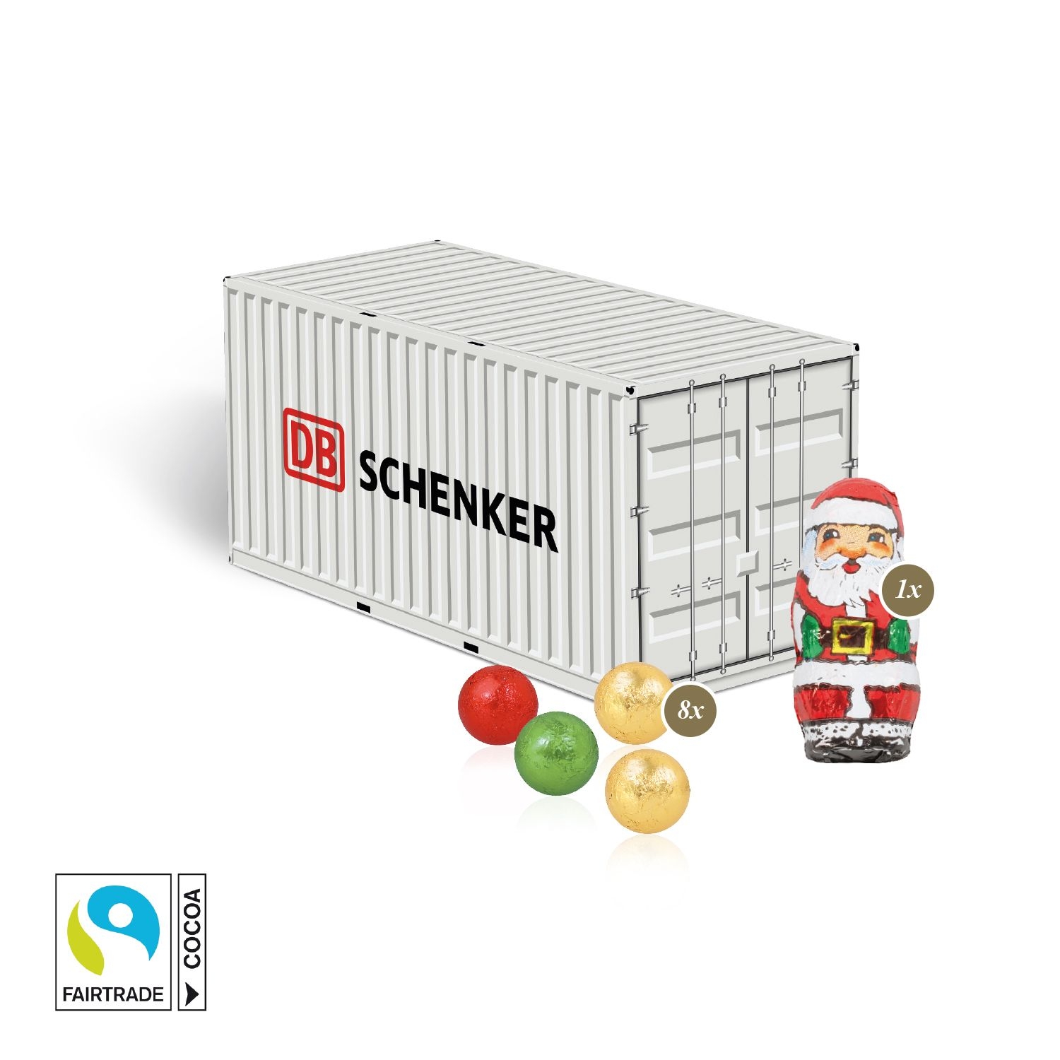 CD95555-013D Praesent _Container_ mit Fairtrade® Schokolade_ Schokoladenmischung