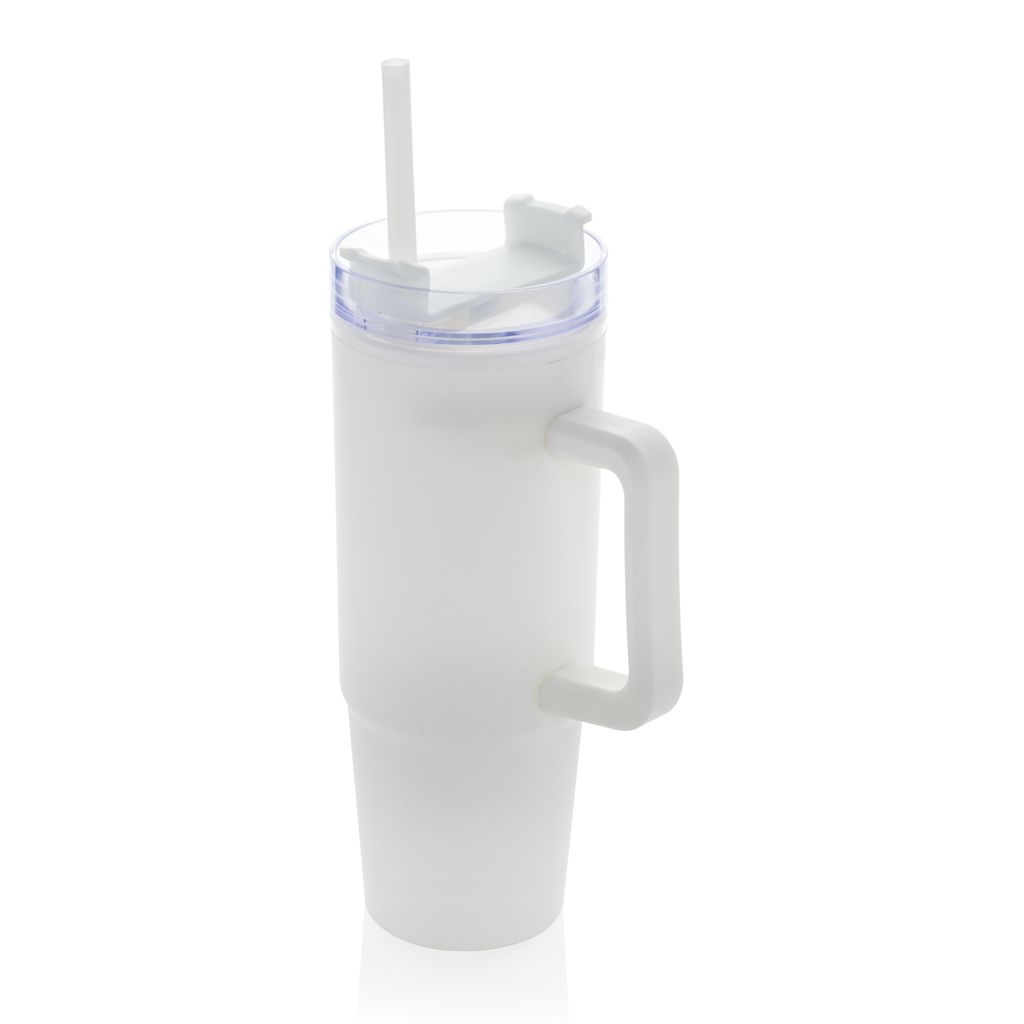 XDP437.10-3Tana Becher aus RCS recyceltem Kunststoff mit Griff 750ml_ weiss