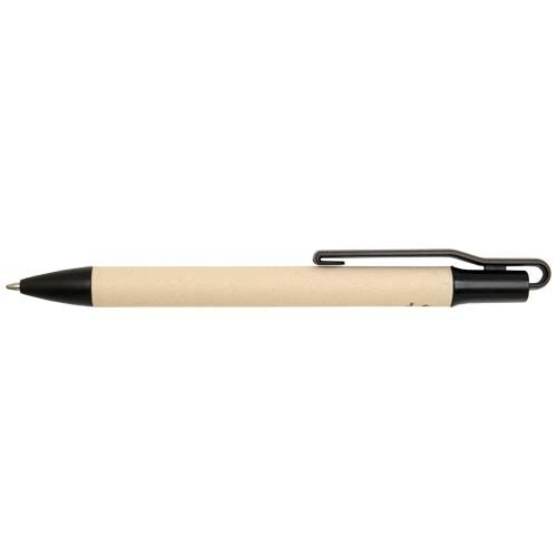 PF107983-4Liliana Zuckerrohrpapier Kugelschreiber _blaue Mine_ schwarz