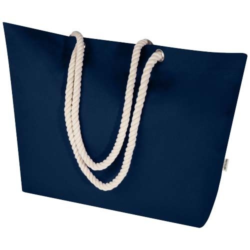 PF120744-3Florida 270 g_m² Strandtragetasche aus recyceltem GRS-Material_ navy