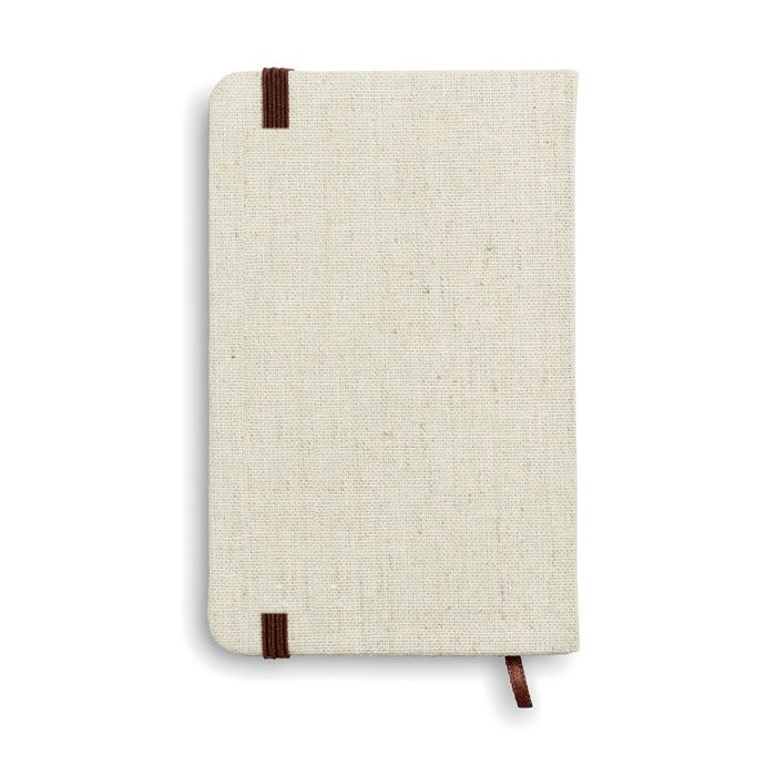 MO6930-13Rundo _ DIN A6 Notizbuch mit Canvas_ beige