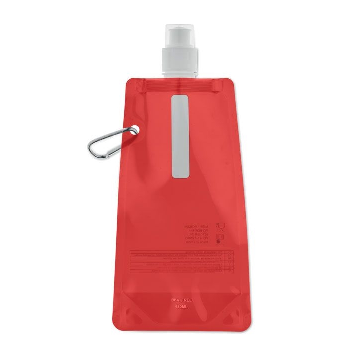 MO8294-25Gates Faltbare Wasserflasche_ transparent rot