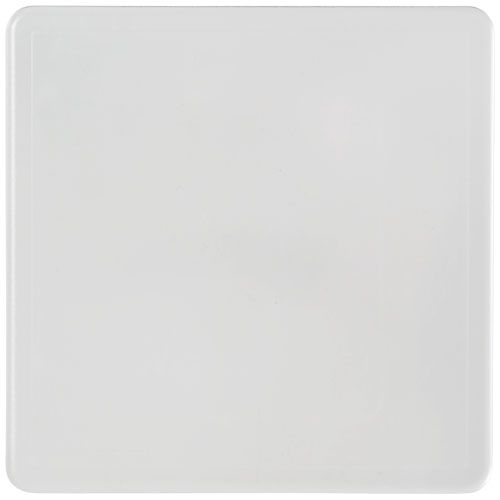 PF210516-1Renzo quadratischer Kunststoffuntersetzer_ transparent klar