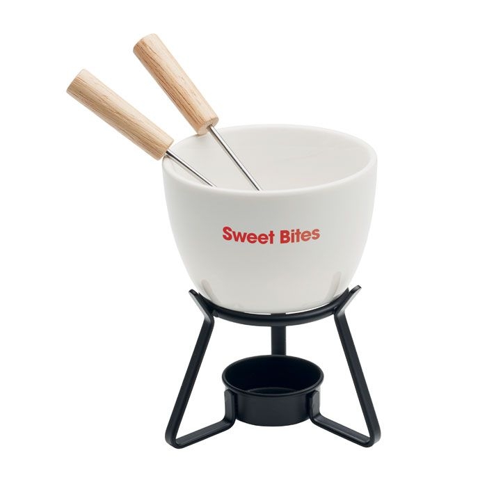 MO2385-06Kase Keramik-Fondue-Set 240 ml_ weiss
